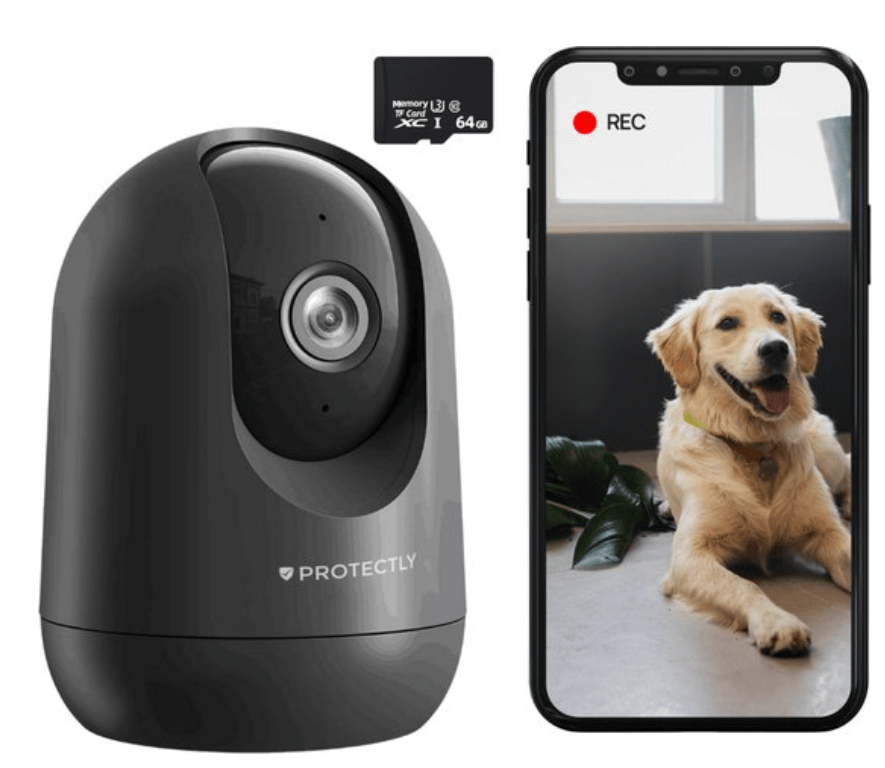 Protectly beveiligingscamera voor binnen met huisdierfunctie