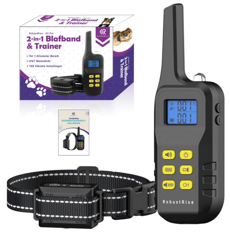 RobustRise X3 Pro anti-blafband voor honden